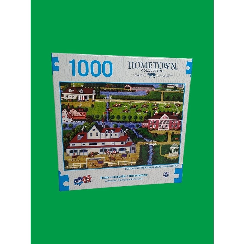 Hometown Collection Chasing The Hounds  1000 Piece Puzzle 27X19